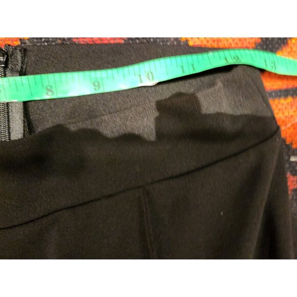 NEW Vintage La Banga Black Wide-Leg Pants, High Waist, Back Zip Closure Size M - Picture 5 of 11